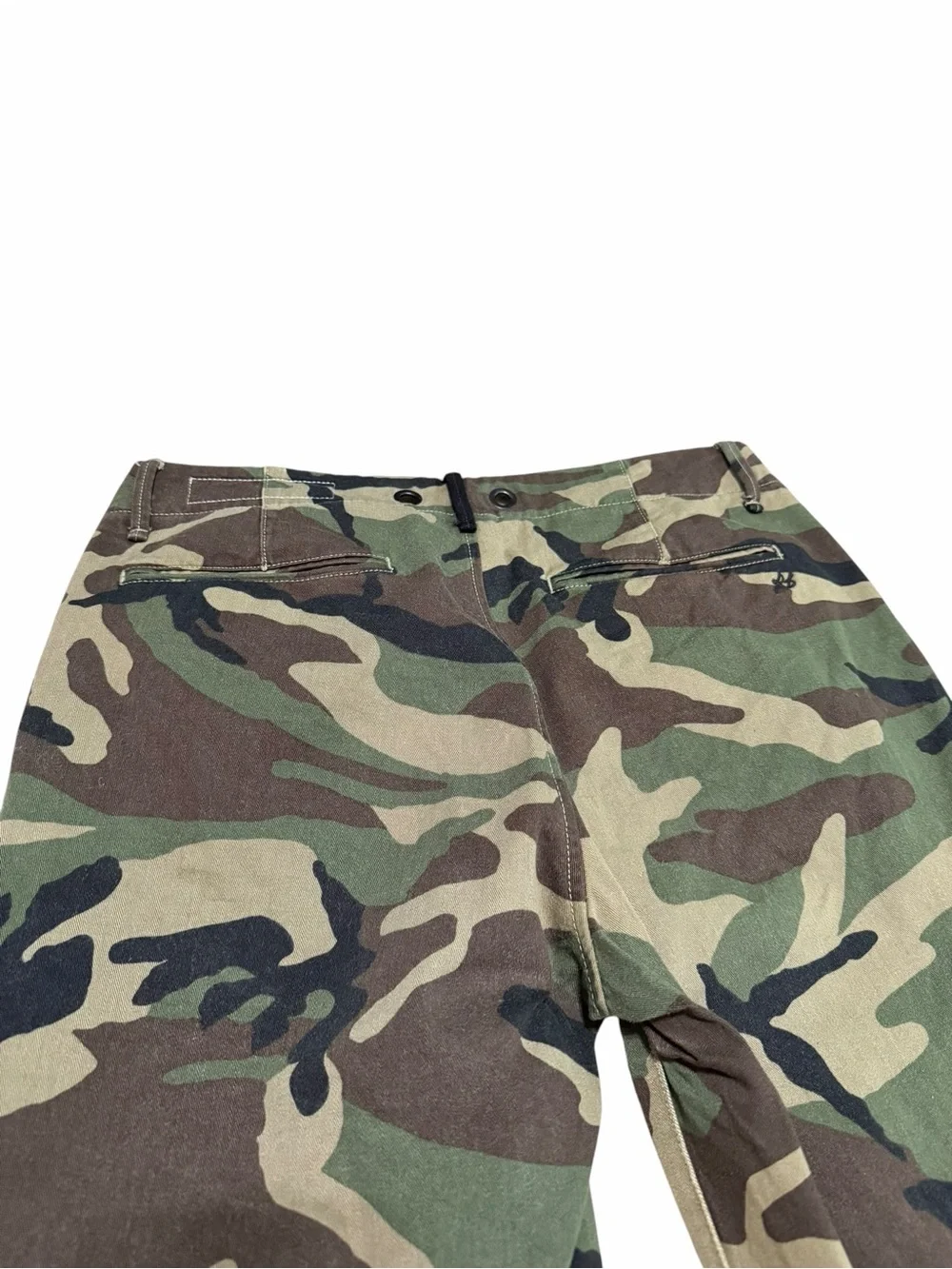 Rag & Bone Buckley Chino Camo Cropped Pants | Raw Hem | Size 28‎